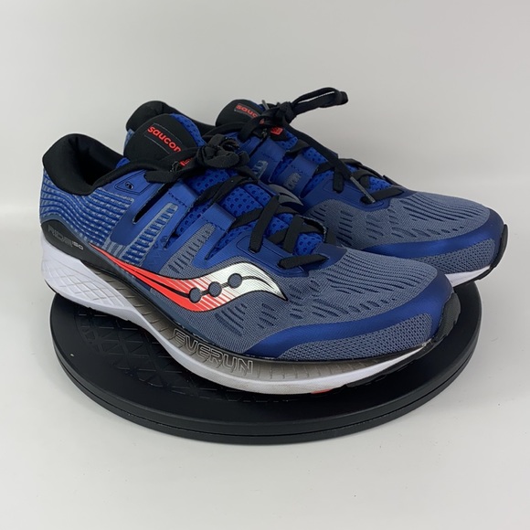 Saucony Ride ISO Blue Athletic Running Shoes S20444-3 Men's Size 11.5 - Picture 3 of 13